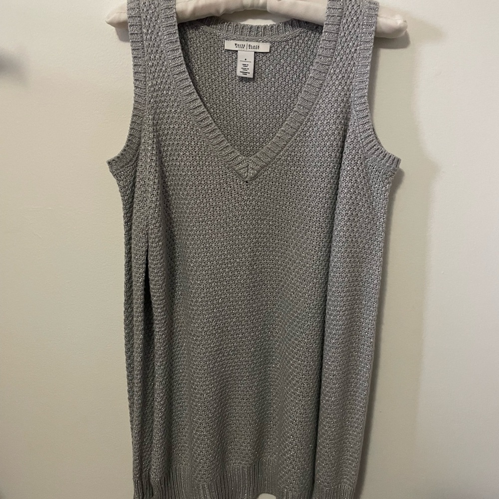 WHBM Silver Shimmer Sweater - Picture 4 of 4